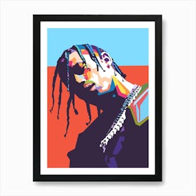 Travis Scott wpap art 1 Art Print