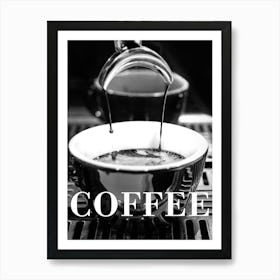 Coffee Barista Black and White_2365346 Art Print
