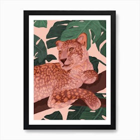 Golden Panter Art Print