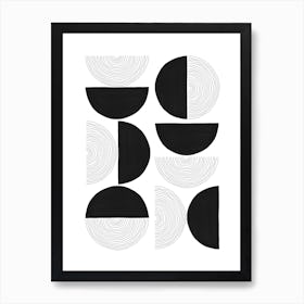 Abstract Circles Art Print