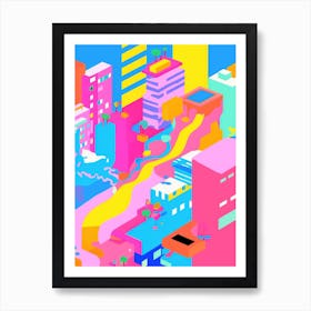 New York City Colourful View 5 Art Print