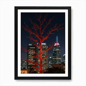 Red Tree 2 Art Print