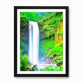 Cunca Wulang Waterfall, Indonesia Majestic, Beautiful & Classic (3) Art Print