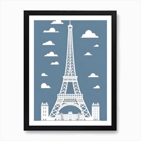 Paris Eiffel Tower Art Art Print