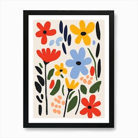 Flowers In The Garden 2 Art Print