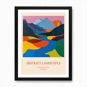 Colourful Abstract Durmitor National Park Montenegro 1 Poster Art Print