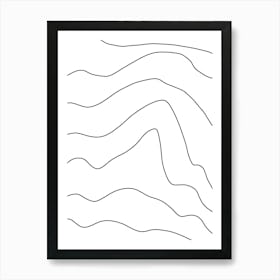 Wavy Lines 9 Poster