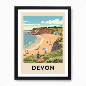 Vintage Travel Poster Devon 3 Art Print