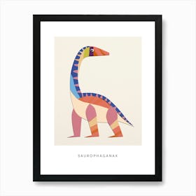 Nursery Dinosaur Art Saurophaganax 2 Poster Art Print