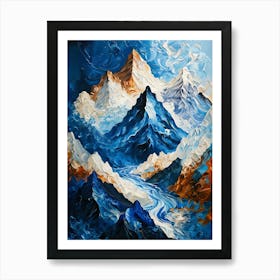 Mountain Ranges Art Print