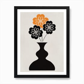 Triple Flower Art Print