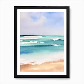 Brighton Beach 4, Australia Watercolour Art Print