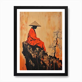 Chinese Monk, Asian Art Print