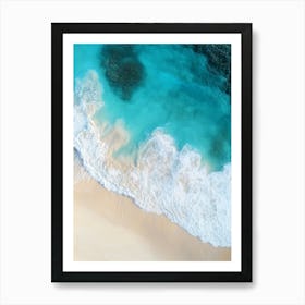 Aerial View Of A Tropical Beach 14 Art Print