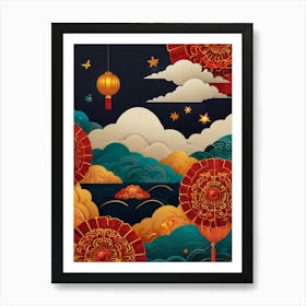 Chinese New Year 9 Art Print