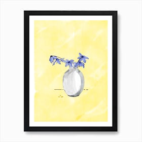 Bluebells In Vase Art Print