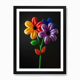 Bright Inflatable Flowers Black Eyed Susan 1 Art Print