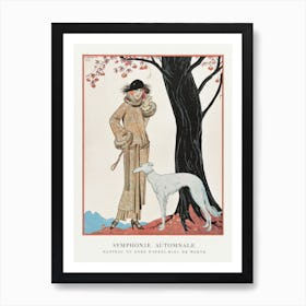 Autumn Symphony Mantle And Afternoon Dress (1922), George Barbier Art Print