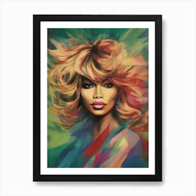 Tina Turner Abstract Painting 5 Art Print