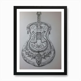 Acoustic Guitar 2 Art Print