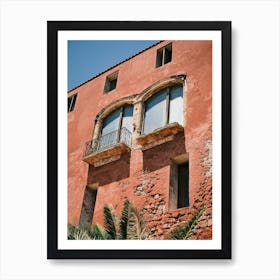 Red house in Eivissa // Ibiza Travel Photography Art Print