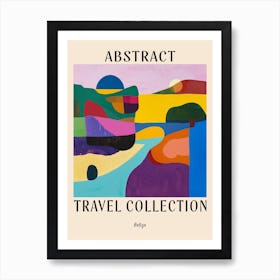 Abstract Travel Collection Poster Belize 1 Art Print