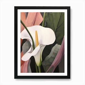 Flower Illustration Calla Lily 1 Art Print