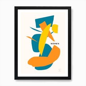 Abstract Shapes Colors   Women Art Print