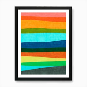 Colorful abstract shapes 39 Art Print