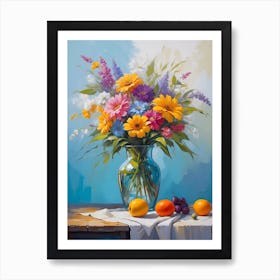 Flowers In A Vase 23 Art Print