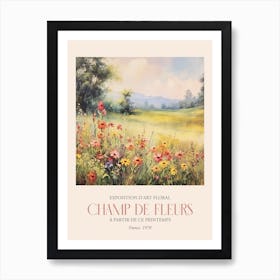 Champ De Fleurs, Floral Art Exhibition 38 Art Print