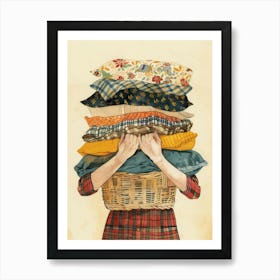 Pile Of Pillows Art Print