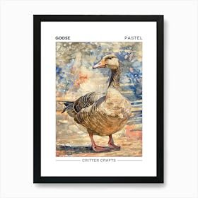 Goose Pastel Watercolour 2 Poster Art Print