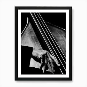 Cello for Cello Player Legend in Line Art Illustration Art Print