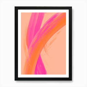 Color Strokes No 15 Art Print