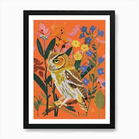 Spring Birds Eastern Screech Owl 3 Art Print