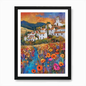 Poppies In The Valley 1 Art Print