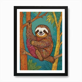 Sloth 46 Art Print