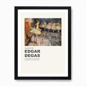 Museum Poster Inspired By Edgar Degas 4 Art Print