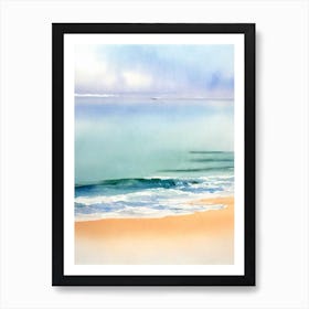 Falesia Beach, Algarve, Portugal Watercolour Art Print