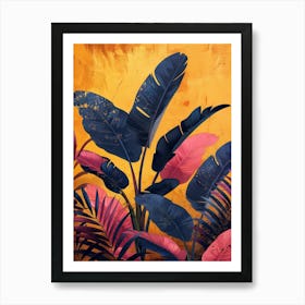 tropical leaves 1 Art Print