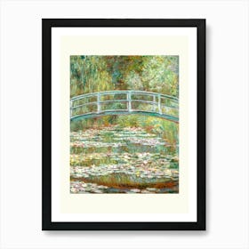 Bridge over a Pond of Water Lilies by Claude Monet Art Print Art Print