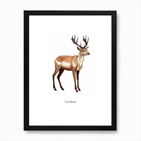 Caribou Kids Animal Poster Art Print