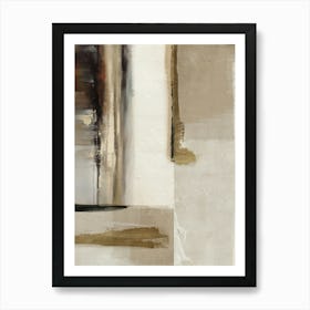 Neutral Minimal Abstract Painting 2 Art Print