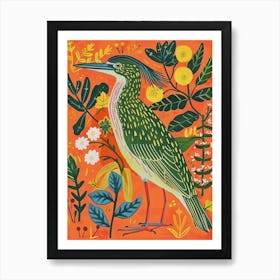 Spring Birds Green Heron Art Print