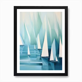 Sailboats 17 Art Print