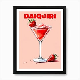 Cuba Daiquiri Cocktail V 03 Art Print