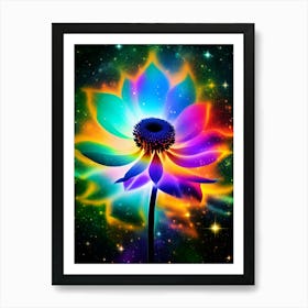 Rainbow Flower Art Print