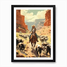 Cowgirl Adventure Poster 2 Art Print