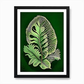 Tongue Fern 1 Vintage Botanical Poster Art Print